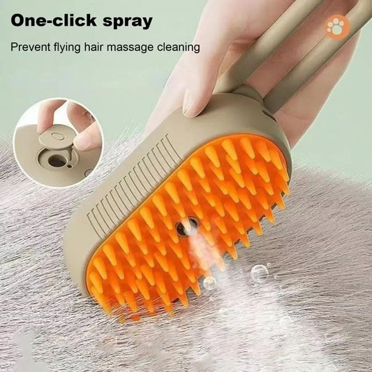 Pawgroompros® #1 Steam Brush Pet Massage Comb 3 in 1